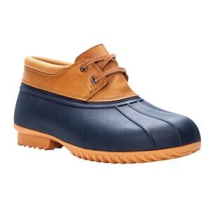Propet Women's Ione Waterproof Duck Boots Navy Tan Size 6 W
